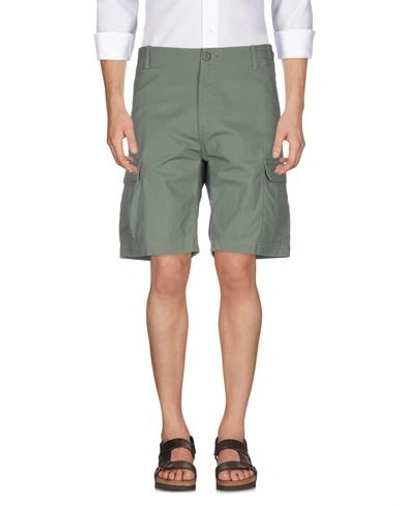 Shop Carhartt Man Shorts & Bermuda Shorts Military Green Size 34 Cotton