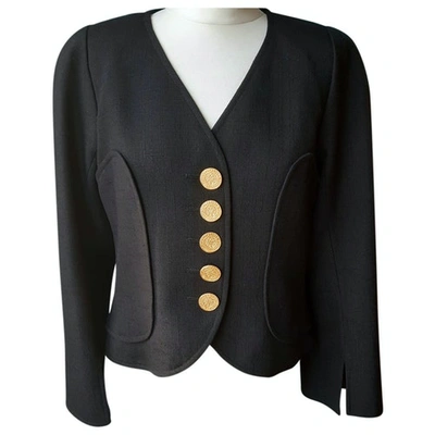 Pre-owned Christian Lacroix Black Wool Jacket
