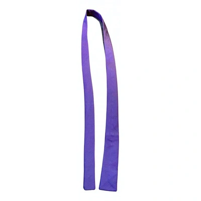 DSQUARED2 Pre-owned Silk Tie In Purple