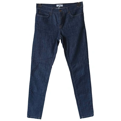 Pre-owned Tara Jarmon Slim Jeans In Blue