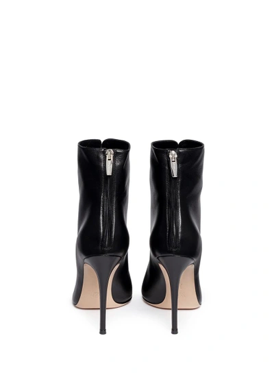 Shop Gianvito Rossi Corset Lace-up Leather Peep Toe Boots