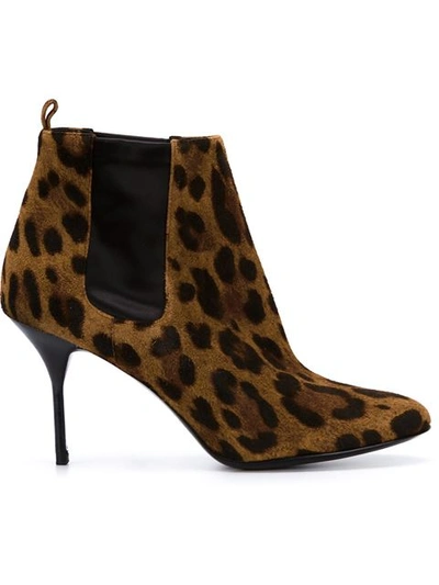 Pierre Hardy Leopard Print Boots