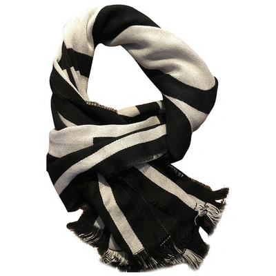 Pre-owned Givenchy Black Wool Scarf