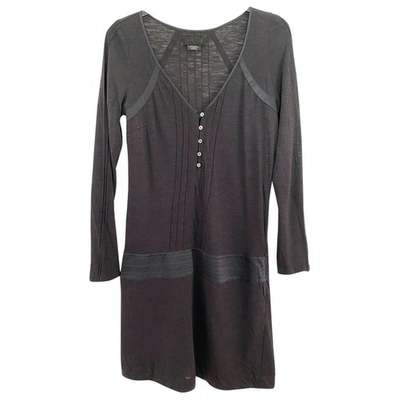 Pre-owned Zadig & Voltaire Wool Mini Dress In Black