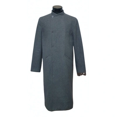 Pre-owned Han Kjobenhavn Wool Coat In Grey