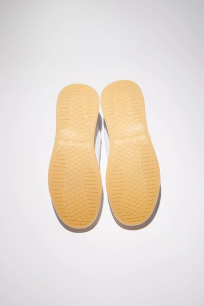 Acne Studios White Velcro Perey Sneakers In White