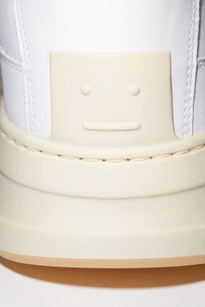 Acne Studios White Velcro Perey Sneakers In White