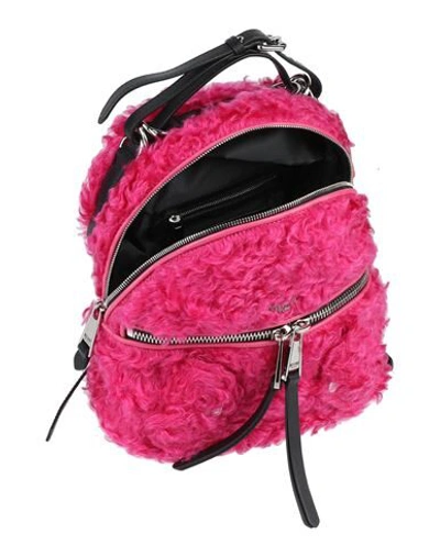 Shop Moschino Backpacks & Fanny Packs In Fuchsia