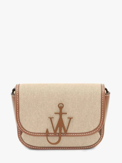 Shop Jw Anderson Webbing Nano Anchor Bag In Neutrals