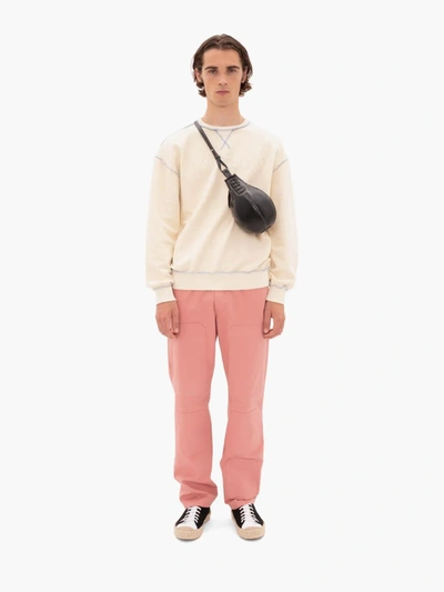 Shop Jw Anderson Straight Fit Workwear Trousers In Pink