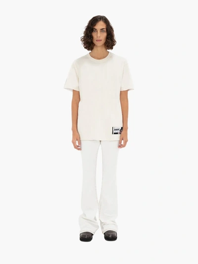 Shop Jw Anderson Made In Britain: Deconstructured Bi Colour T-shirt In White