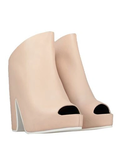 Shop Balenciaga Mules In Beige