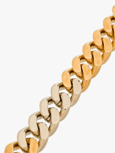 Shop Saint Laurent Gold-tone Chain Bracelet