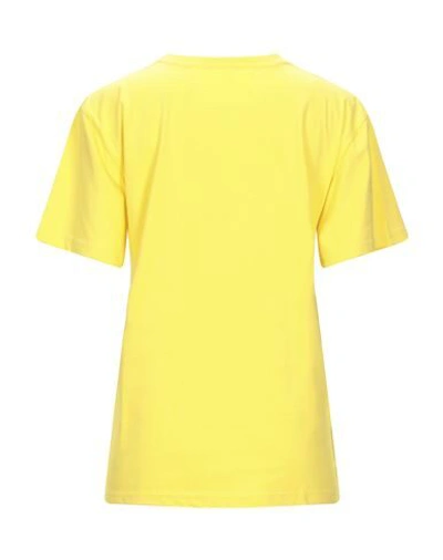Shop Alberta Ferretti Woman T-shirt Yellow Size S Organic Cotton