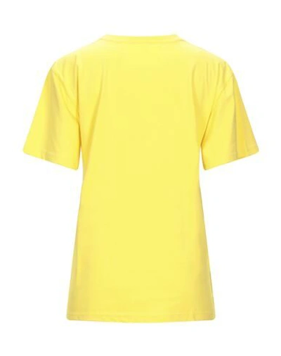 Alberta Ferretti Sequinned Print T-shirt In Yellow