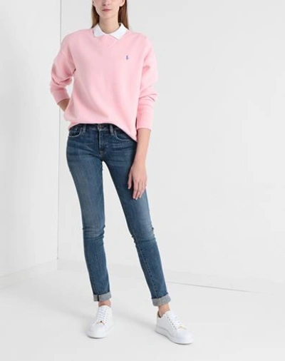 Shop Polo Ralph Lauren Sweatshirt In Pink