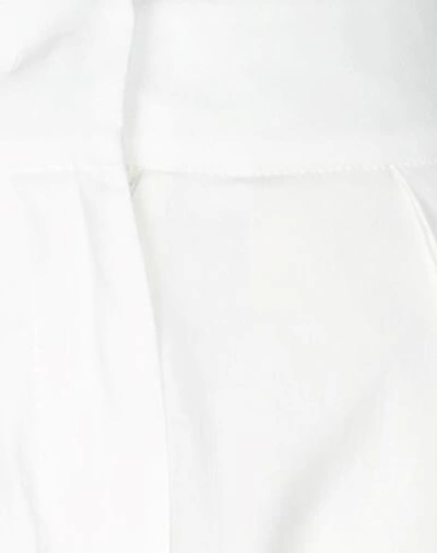 Shop Tela Woman Pants White Size 8 Linen, Viscose, Cotton, Elastane