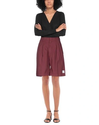 Department Five Cotton Shorts In Red