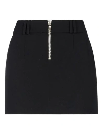 Shop Balmain Woman Mini Skirt Black Size 6 Wool