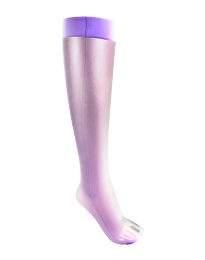 Shop Maria La Rosa Short Socks In Purple