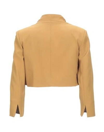 Shop Ottod'ame Suit Jackets In Ocher