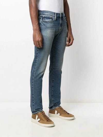 Shop Frame Watermill Straight-leg Jeans In Blue