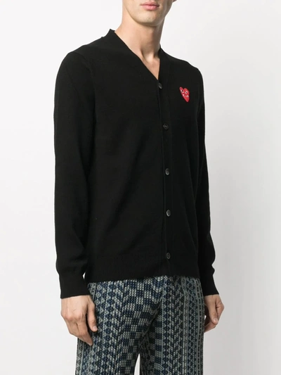 Comme Des Garçons Play Biscuit Wool Cardigan Nd Comme Des Garcons Play Uomo M In Black