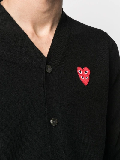 Comme Des Garçons Play Biscuit Wool Cardigan Nd Comme Des Garcons Play Uomo M In Black