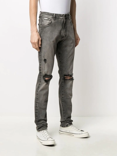 Shop Represent Mid-rise Straight Leg Jeans In Black