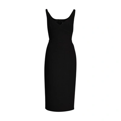 Shop Marc Jacobs The Double Face Fitted Slip Dress In Black