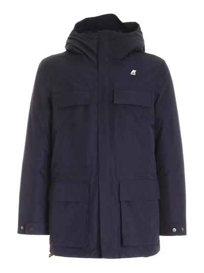 Shop K-way Jonas Thermo Heavy Parka In Blue