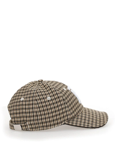 Shop Burberry Wool Baseball Cap In Beige