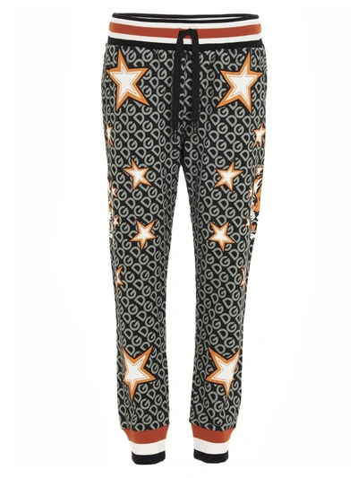 Shop Dolce & Gabbana Fashion Tiger Pants In Grey
