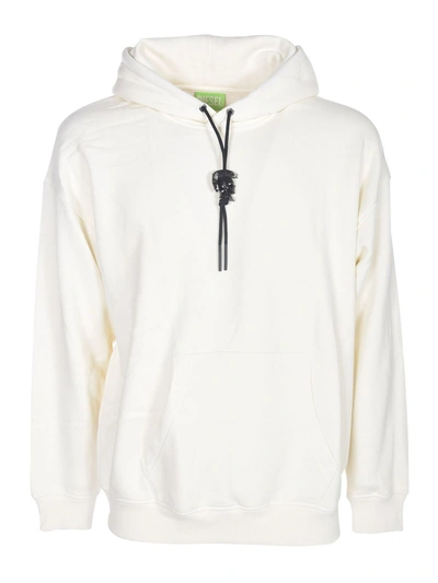 Shop Diesel Jewel Drawstring Hoodie In White