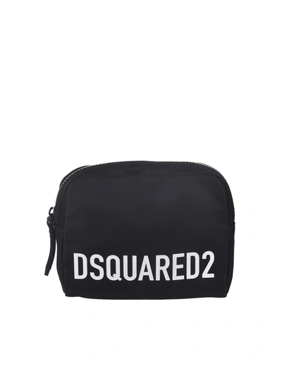 Shop Dsquared2 Branded Belt Bag In Black