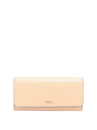 Shop Furla Leather Wallet In Pink