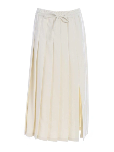 Shop Semicouture Marlyn Skirt In Ivory Color In White