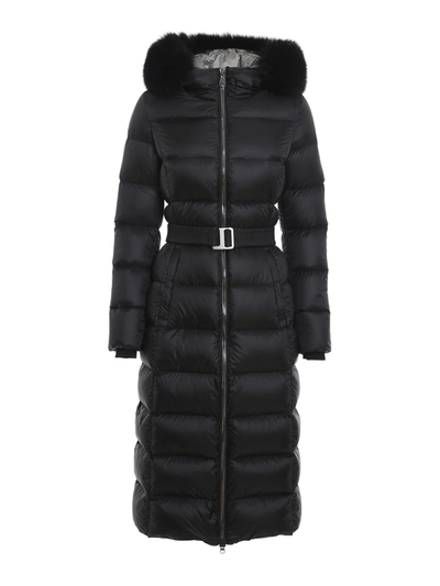 Shop Colmar Originals Fur Hood Padded Coat In Black