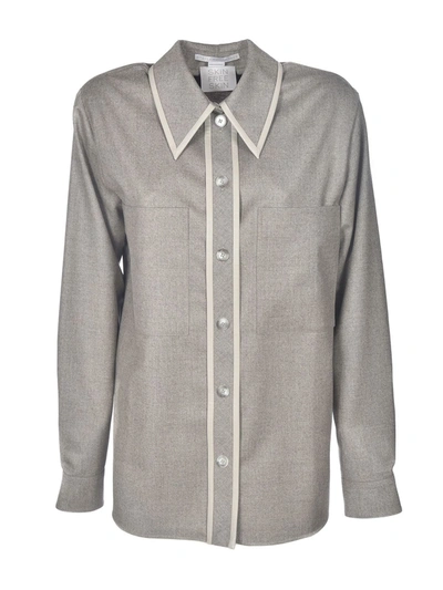 Shop Stella Mccartney Pockets Shirt In Grey