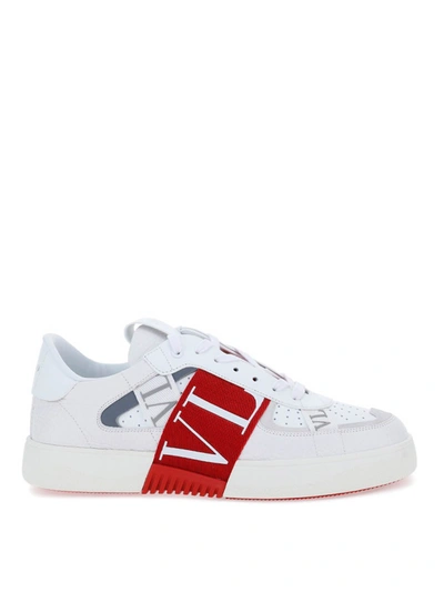 Shop Valentino Vl7n Sneakers In White