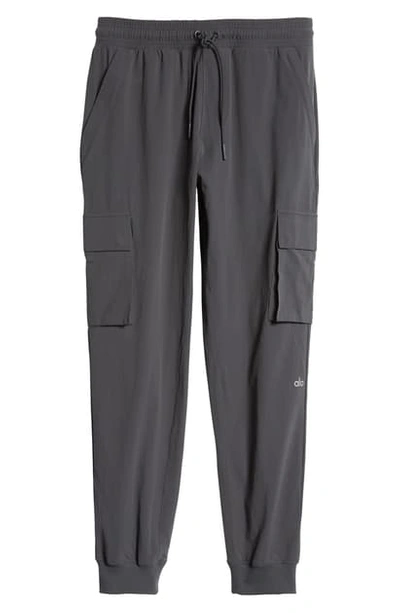 Shop Alo Yoga Division Joggers In Anthracite