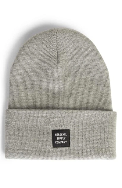Shop Herschel Supply Co 'abbott' Knit Cap In Heather Light Grey
