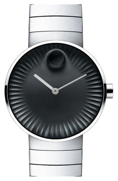 Shop Movado 'edge' Bracelet Watch, 40mm In Stainless Steel