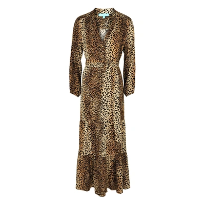 Shop Melissa Odabash Sonja Cheetah-print Maxi Dress In Brown