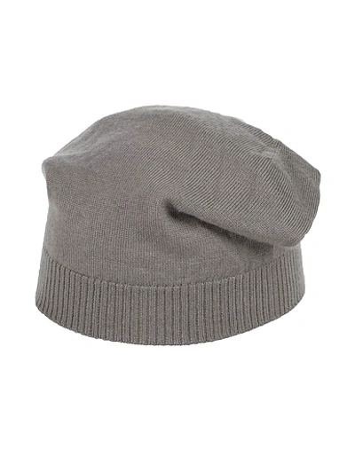 Shop Rick Owens Hat In Dove Grey