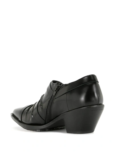 Shop Junya Watanabe Buckle-embellished Pointed Shoes In Black