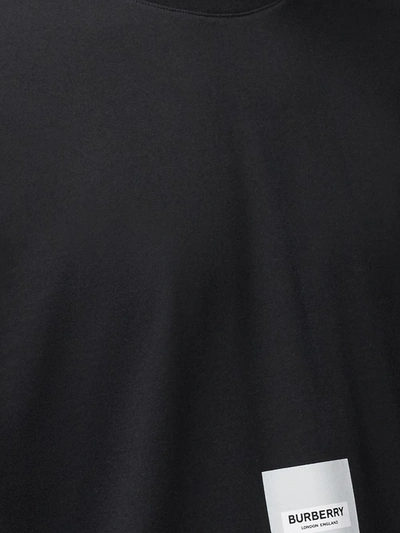 Shop Burberry Logo-patch T-shirt In Black