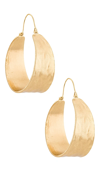 Shop Petit Moments Terrain Hoop Earring In Gold