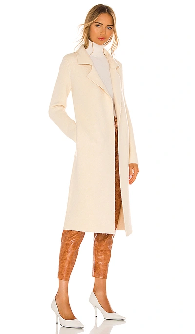 Shop L'academie London Cardigan In Cream