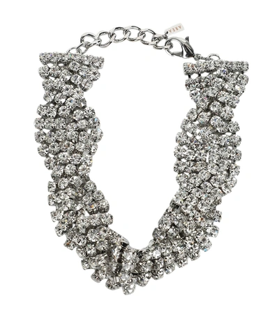 Shop Area Braided Crystal Choker In Silver